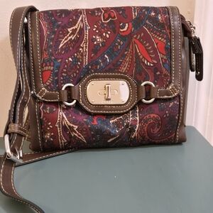 Chaps jeweltone paisley crossbody purse